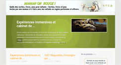 Desktop Screenshot of mamanonbouge.com