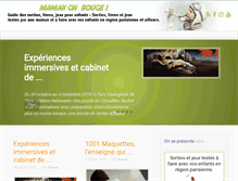 Tablet Screenshot of mamanonbouge.com